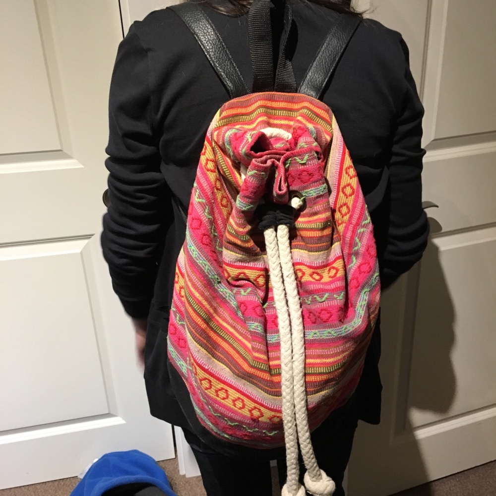 Topshop Aztec Duffle Backpack - Picture 6 of 6
